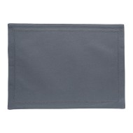 Lugar Americano 45x33cm Algodão Cinza Escuro